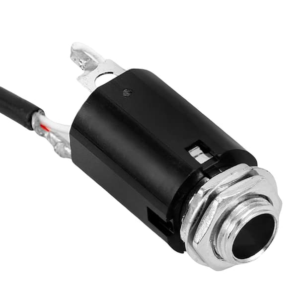 Gitarrpickupkabel med 6,35 mm jack för akustisk gitarr EQ, stabil anslutning