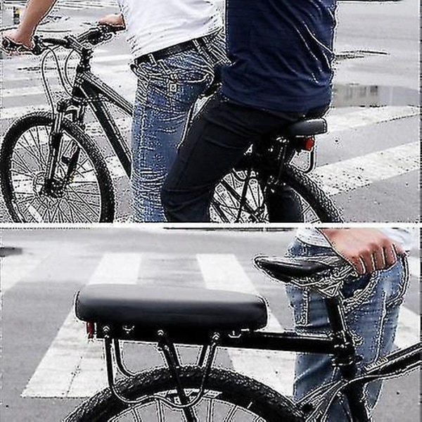 Cykelbaksäte PU-läder Bekväm kuddecykel
