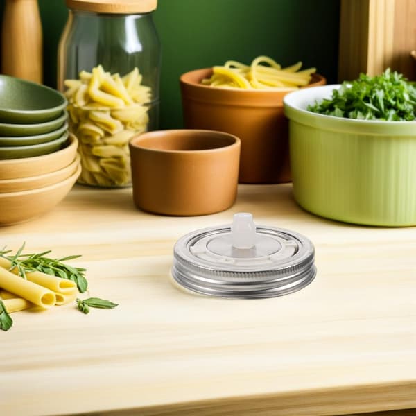 Fermenteringsglaslåg og præcis fermenteringstiming rustfrit stål 2 stk. med lufttæt forsegling
