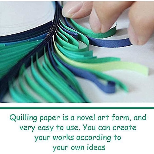 9 väriä 900 nauhaa Quilling Paper Kit Tee-se-itse askartelulahjat