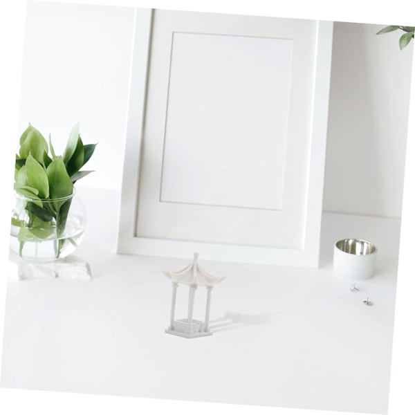 2 st Trädgårdspaviljongmodeller Miniatyrscen Paviljong Fint Hantverk
