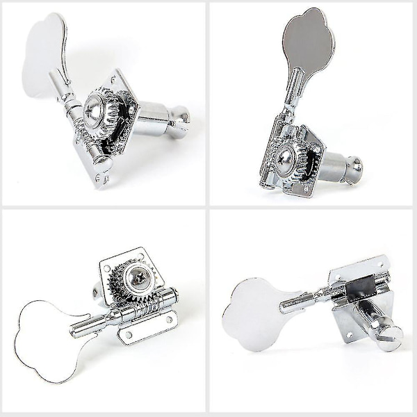 4 stk Gitar Tuning Pegs Elektrisk Bass Tuner Peg Gitar Åpen Gear Tuning Pegs Maskinhoder For Fend