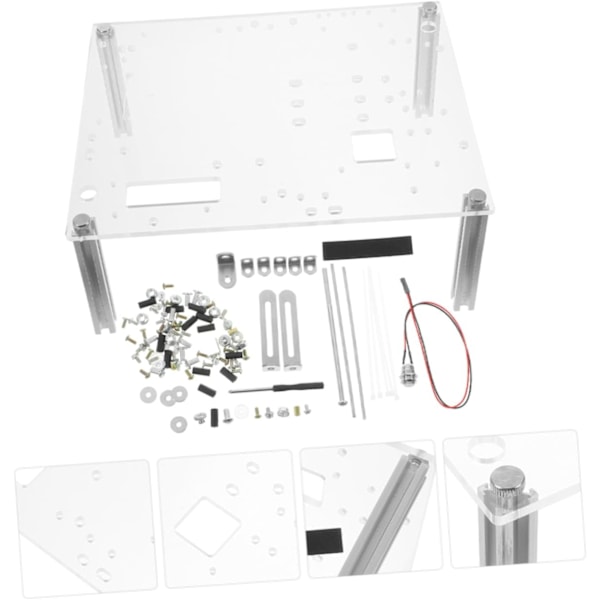 Datortillbehör Öppet Ramfodral Fäste PC Chassi Ställ Öppen Luft Datorram Matx PC Fodral DIY Fäste