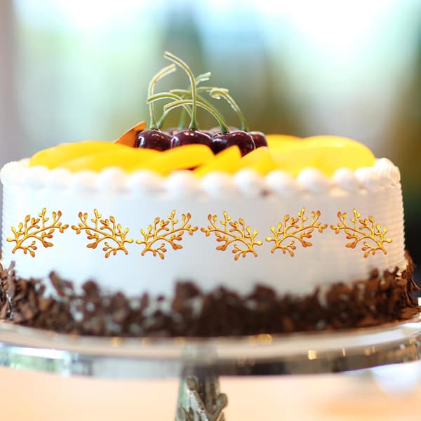 5 st silikonfondantform bladformad bakverktyg med delikat formdesign