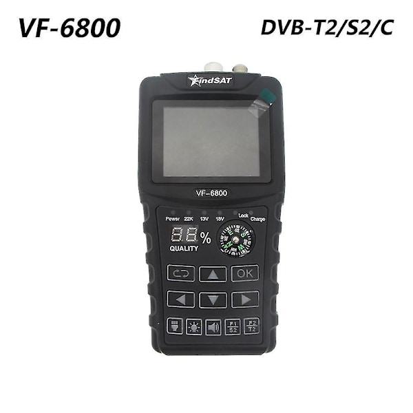 Vf-6800p Satellitfinder Dvb-t2 Dvb-s2 Dvb-c Mätare