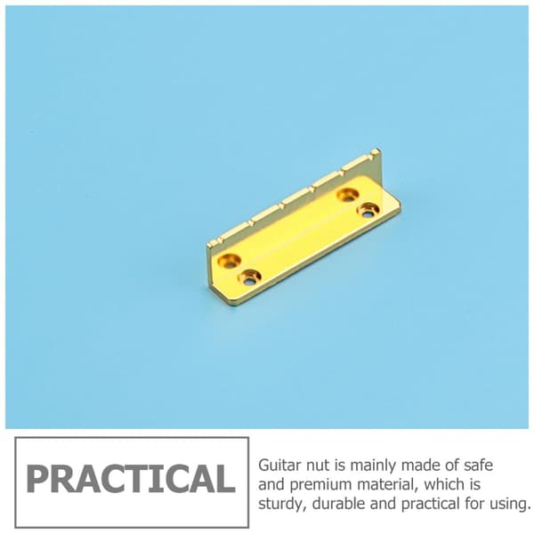 Erstatning for elektrisk gitarstrengmutter L-formet metallmutter for 6-strengs elektrisk gitar