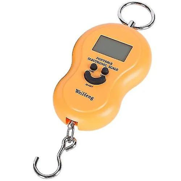 Heeta Fiskeskala med Baggrundsbelyst LCD-Skærm, Digital Bærbar Hængende Vægt Bagageskala med Målebånd til Hjem og Udendørs, 2 AAA Batterier Inkl.