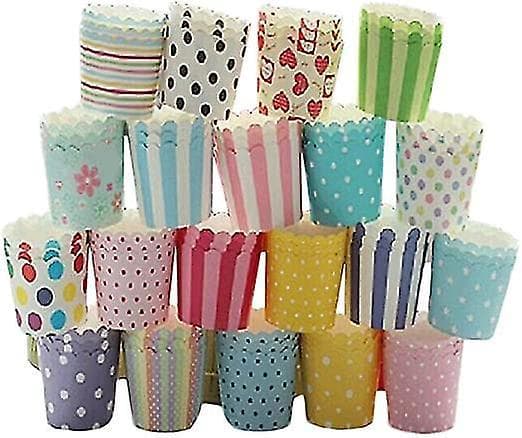 Cupcake Wraps Bageforme Papirforinger Bryllup Fødselsdag
