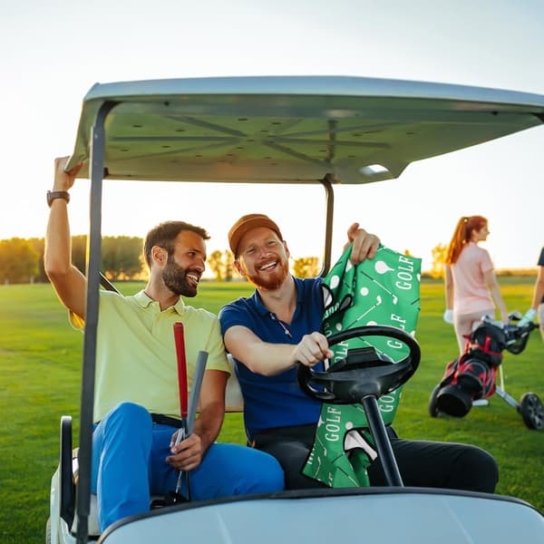 Golfbilssätesskydd och skyddsmatta, andningsbar polyesterdyna