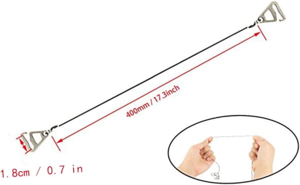Avtakbar stropp erstatning krystalltau design dekorative usynlige stropper