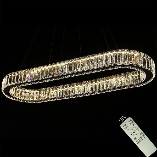 1-ljus 70 cm Modern Kristall LED Hängande lampa Chandelier