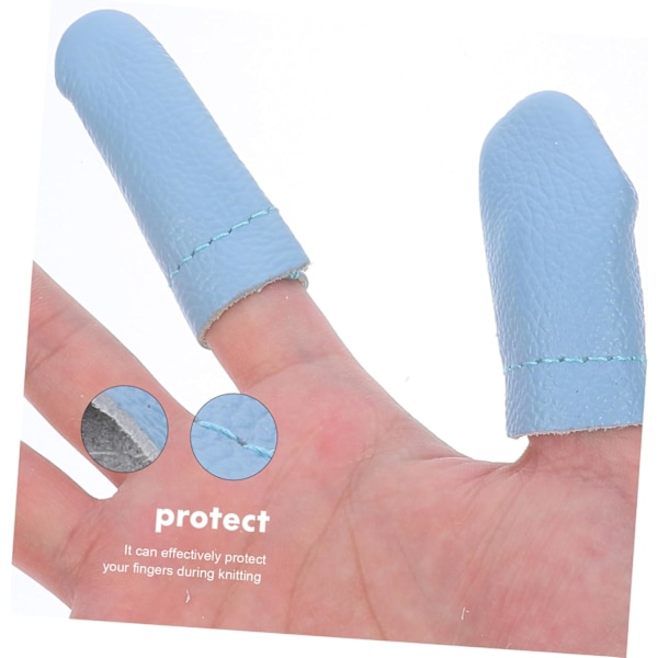 Fingerbøl Felting 20 stk. Tilfeldig Farge Lær Fingerbeskyttere