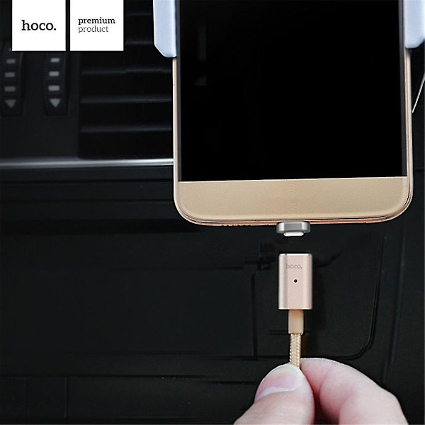 Hoco U16 1.2m USB Type-C Magnetisk Lading Nylonlader