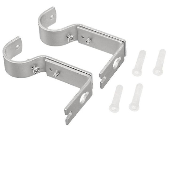 Gardinstangsbraketter Sett, Justerbar Gardinstangs Holder, Metall Gardinstangs Støtte