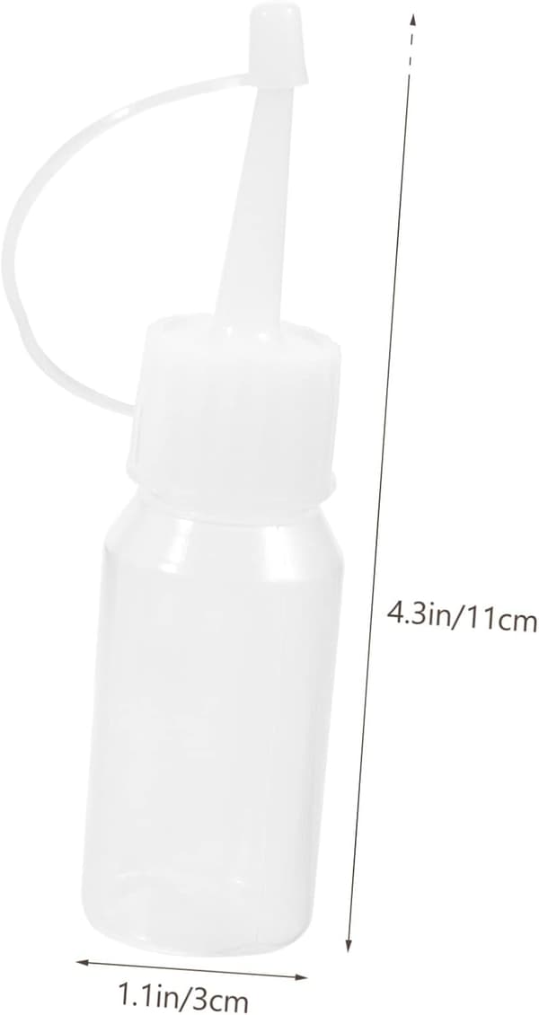 12 stk. plastik hårfarveflaske med spids mund til hårfarvning Oliedispenserflaske Applikator til hovedbund til styling