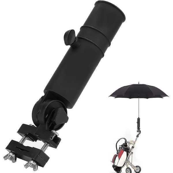 Golfkärryn sateenvarjopidike Universal golfkärryjen sateenvarjoteline golfkärryjen kahvoihin musta