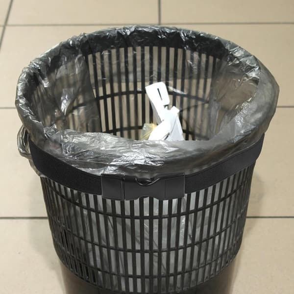 3 stk søppelposebånd Søppelbøtte Festring Justerbart Elastisk Søppelpose Festesirkel Plastbånd Egnet