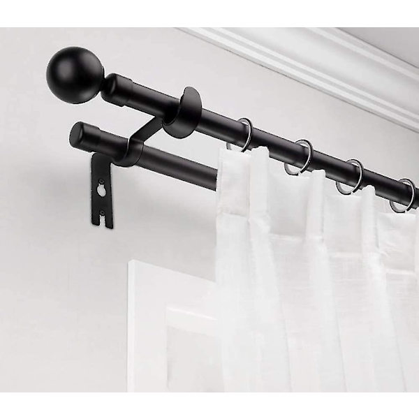 3 stk. Sterke Gardinstangbraketter Dobbel Holder Kontor
