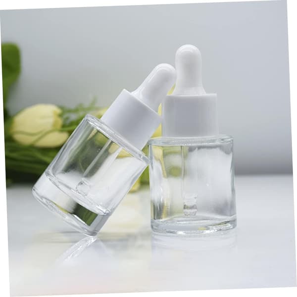 10 st glasflaskor för lotion, förvaring av eteriska oljor, påfyllningsbar läckagesäker design för resor