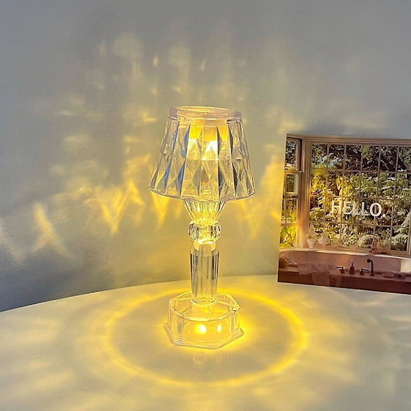 Bordlampa Dekorativ Modern USB-driven Sovrum Kristall