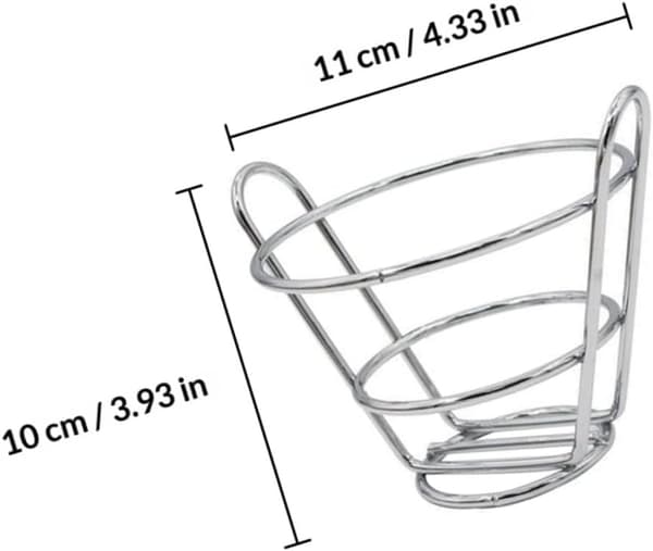 Fritøskurv i rustfritt stål, matlagingsverktøy, matkurv for hjem og matboder