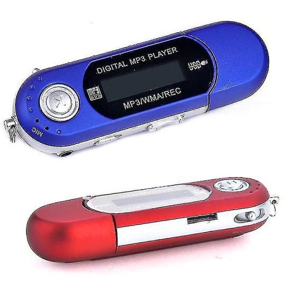 Mini Bärbar USB Digital Mp3-spelare, Stöd Tf SD-kort Fm Radio Hör musik