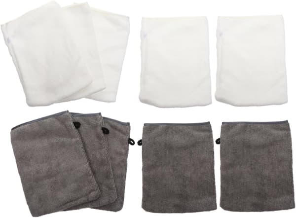 10 stk. makeupfjernerhandsker Ansigtsrensehandsker Vaskbare mikrofiber ansigtsskrubbehandsker