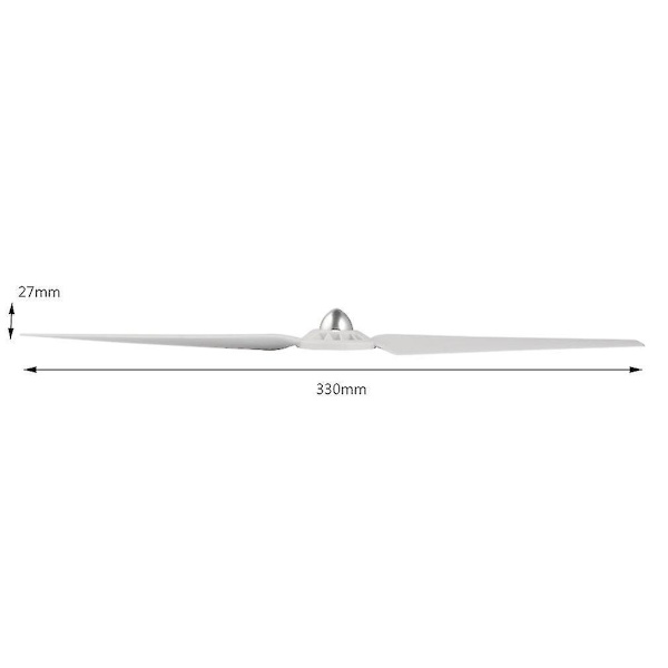 2 stk. 13 tommer ABS Propeller til Yuneec Q500 Rød Hvid