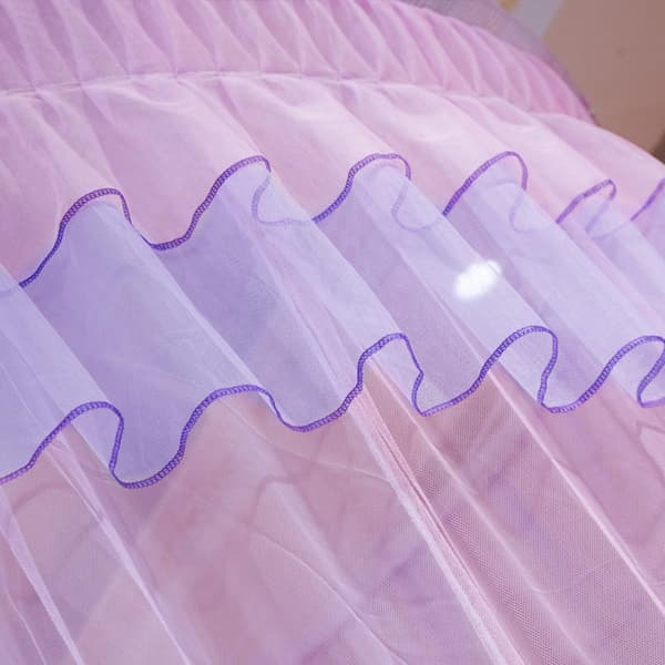Sengehimmel Kuppel Sengennet Romantisk Elegance Robust Letvægts Polyesterfiber Jerntråd Ophæng