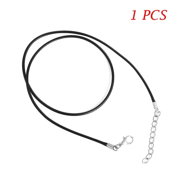 Halsband Män Kordsmycke Kvinnor Ton Mode Läder Svart Vax Rep Present