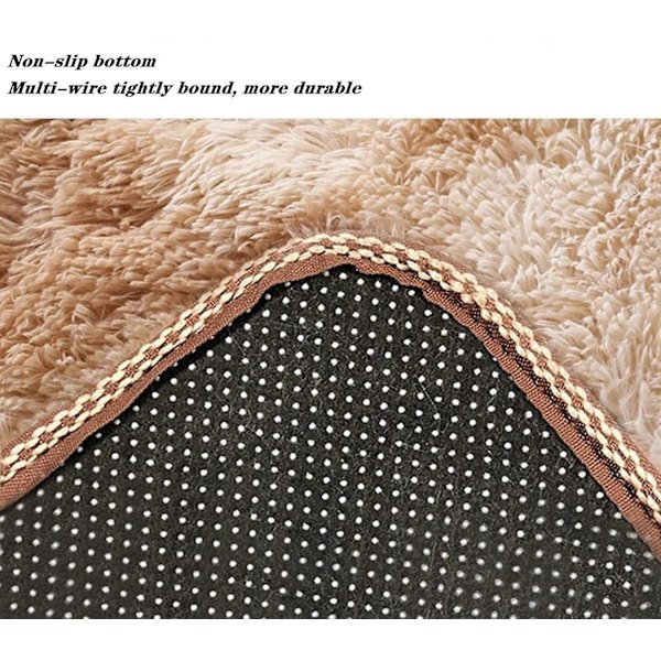 Tykke Badematte-sett med 3 deler, Badematte + Konturmatte + Toalettsetetrekk, Sklisikre Badematter med PVC-prikkgummi-bakside, Superlang og Myk black