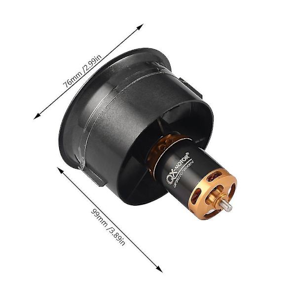 64Ch QF2822 3500KV 4S 12-Blads Børsteløs Motorvifte