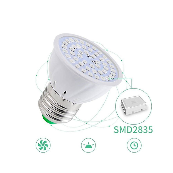 10 kpl 60 LED:n kasvilampua sisätilojen kasveille