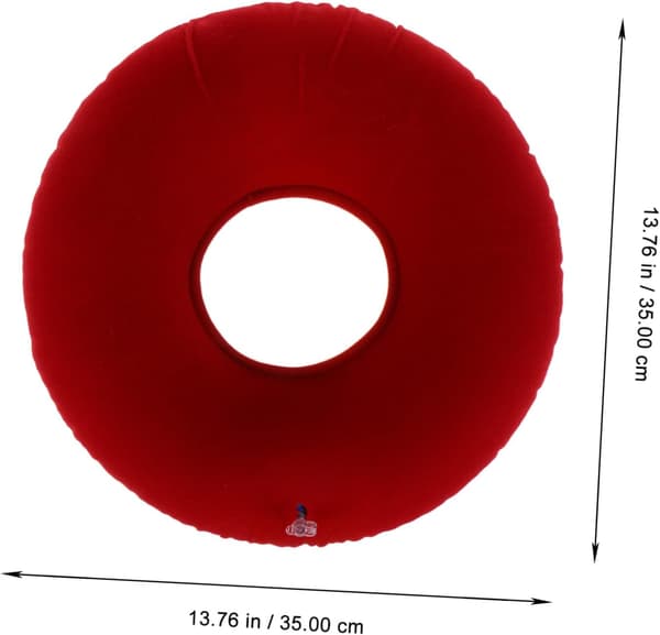 Uppblåsbar luftmunk sittdyna ring luftventil PVC förtjockad sittdyna