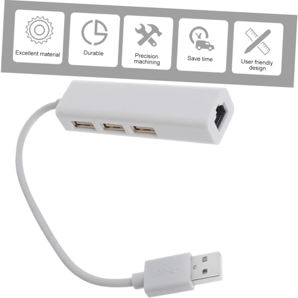 1 st USB-omvandlare Hub Nätverksport USB-datoradapter