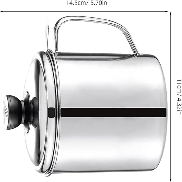 3 L Oliebeholder i Rustfrit Stål Praktisk Oliedispenser Bærbar Kreativt Design Rustfrit Stål