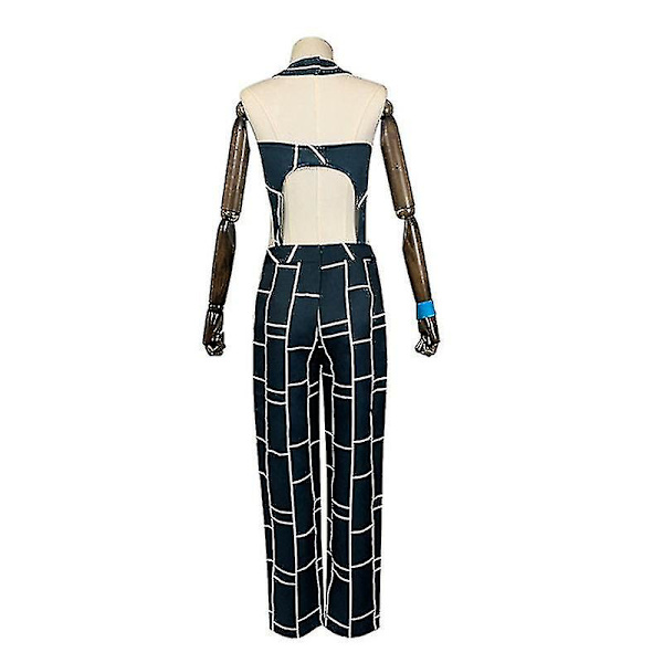 Cosdaddy Anmie Jojo's Bizarre Adventure Jolyne Cujoh Kostume til Voksne Kvinder og Piger XS