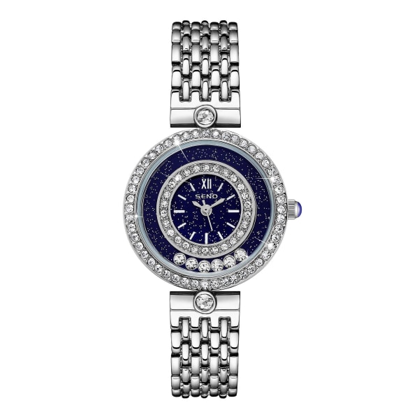 Ylellinen Starry Diamond naisten watch vedenpitävä watch teräshihnalla