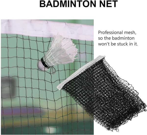 Bærbart badmintonnett grønt PP-materiale profesjonelt nett lett å bære lettvekts erstatningsnett