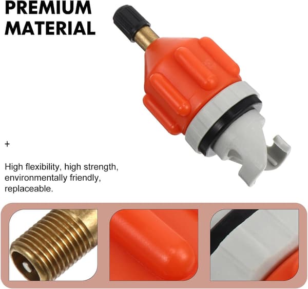 2st Pumpadapter för Sup Paddle Board Kajak Luftpump Adapter Uppblåsbar Jolle Ventil Anpassningsverktyg