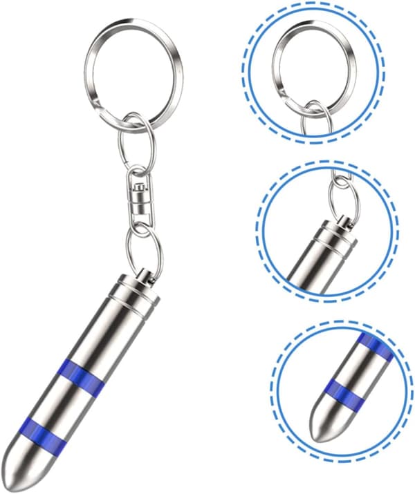 2 stk. statisk nøglering statisk eliminationsstang til bil elektrostatisk nøglering nøglering til bilnøgleringstilbehør