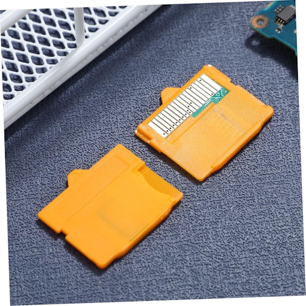 2 kpl Adapterikorttikamerat Keltainen Muistikorttisovitin 8gb Kompakti ja Helppokäyttöinen