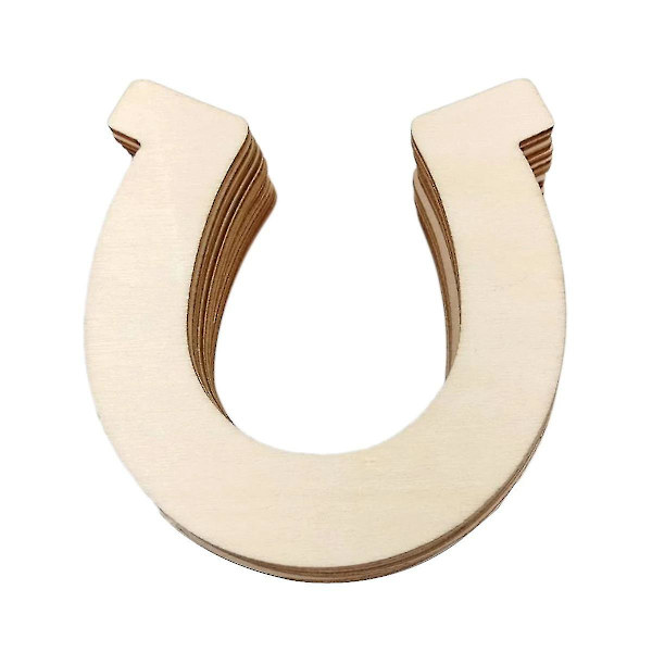 Dekorativ Häsksko Ornament i Träflis Oavslutad Trä Häsksko DIY Träflis Hantverk (24 Stycken)