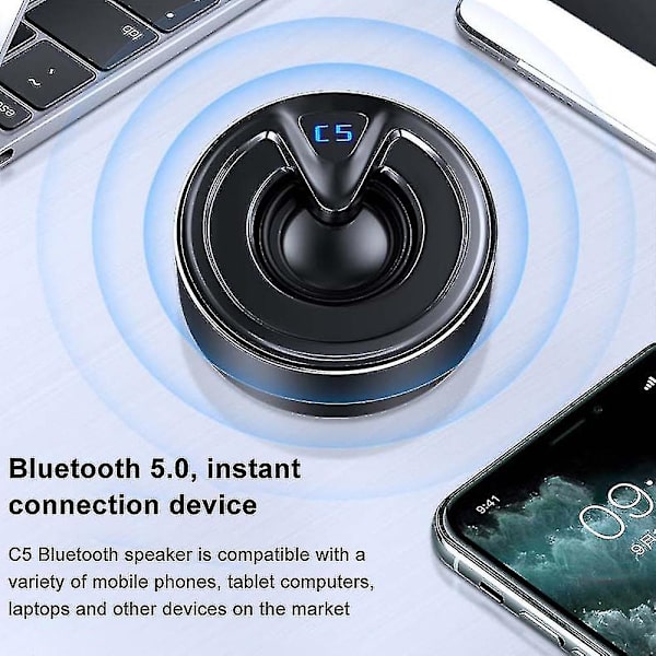 Mini Bluetooth-højttaler i aluminiumlegering til computer