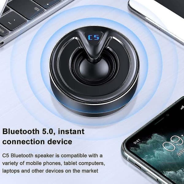 Mini Bluetooth-høyttaler i aluminiumlegering for datamaskin, trådløs og liten