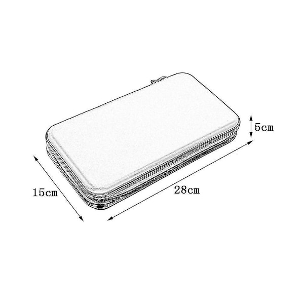 80x Disc Cd Vcd Dvd Bærbar Opbevaringsæske Wallet Holder