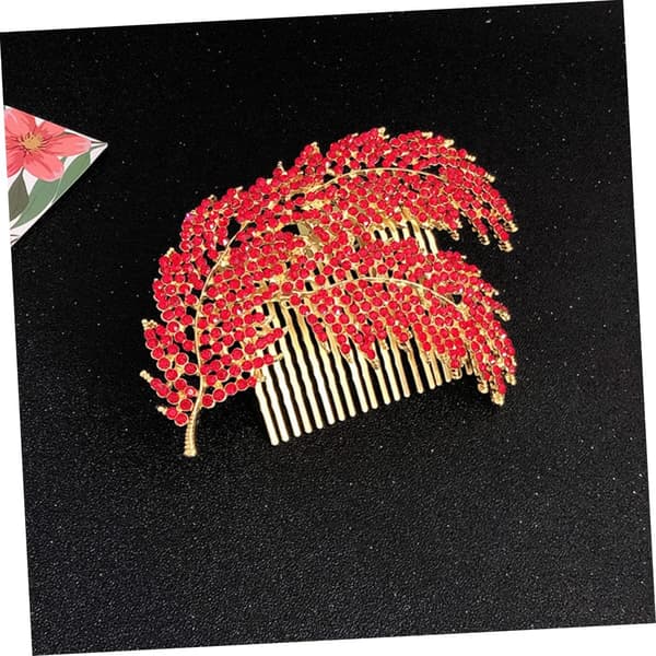 Elegant Rhinestone Blomst Hårinnstikk Kam Brude Hodeplagg Bryllupshodeplagg Hårtilbehør Sett