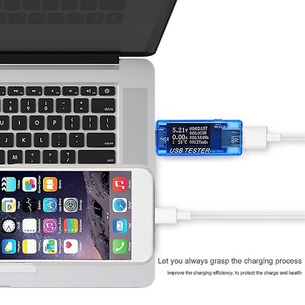 USB Multifunktions Tester 0-99999mAh Kapacitet 0-150W Effekt