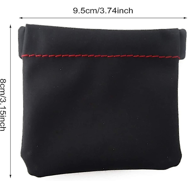 4-pack Hörlursfodral i PU-läder med fjäderlås