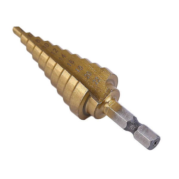 4-22mm Hex Titan Stegkonisk Borrbit Hålskärare